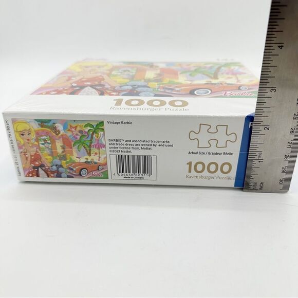 Ravensburger Barbie: Vintage Barbie 1000 Piece Jigsaw Puzzle for‎ Adults 14+ - Picture 8 of 11